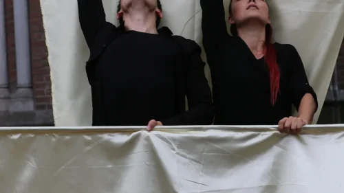 Een duet gemaakt voor de openmonumentendag op aanvraag van Roosendaal Danst